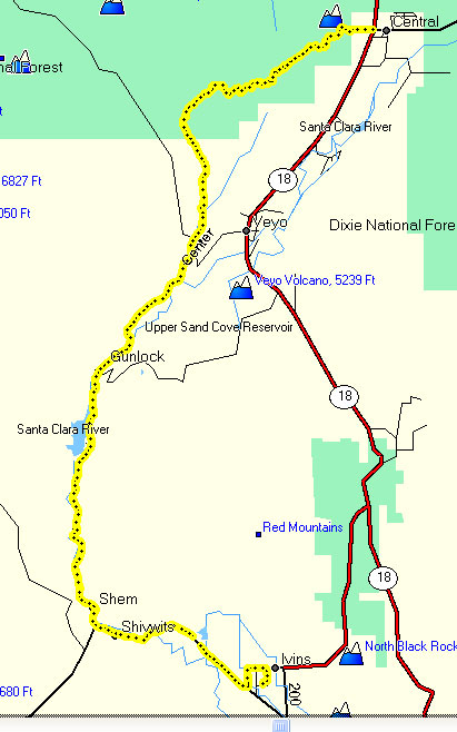 Red Mountain 50K Map