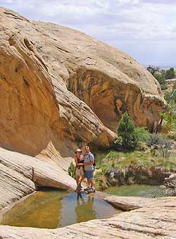 Jim and Diane on hike